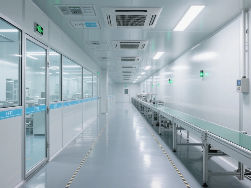 3000平合肥電子元件生產(chǎn)潔凈車間凈化裝修效果分享